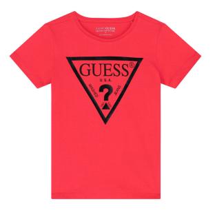T-shirt Rose foncé Fille Guess pas cher