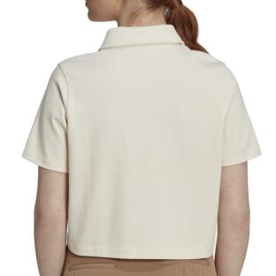 Polo Beige Femme Adidas HL6578 vue 2