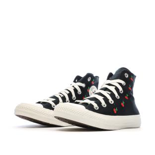 Baskets Noires Femme Converse Chuck Taylor All Star Cherries vue 6