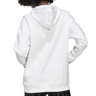 Sweat Blanc Femme Adidas Trefoil Hoodie vue 2