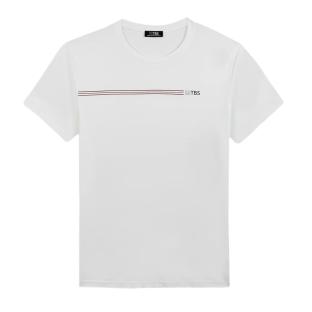 T-shirt Blanc Homme TBS MELUTEE pas cher