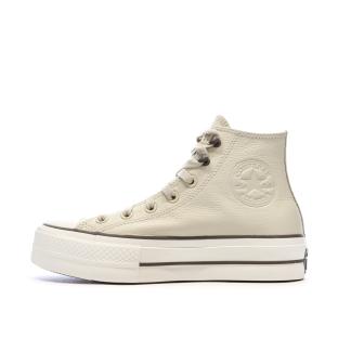 Baskets Beiges Femme Converse Chuck Taylor All Star Lift A11158C pas cher