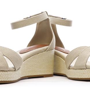 Sandales Beige Femme Tommy Hilfiger Flag Criss-cros vue 7