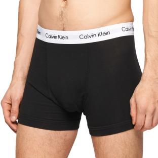 X3 Boxers Noir/Blanc Homme Calvin Klein Jeans Trunk 3p vue 2