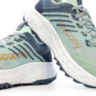 Chaussures de trail Bleu Femme Saucony Ride vue 7