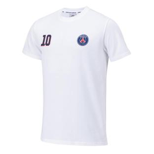 Neymar T-shirt Blanc Homme PSG pas cher