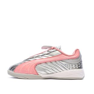 Baskets Argent/Rose Fille Puma Goalgetter vue 0