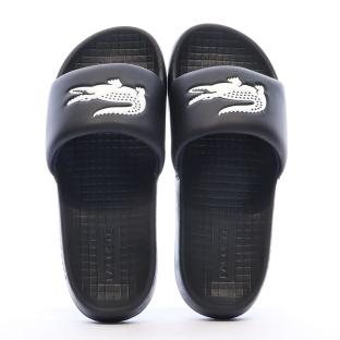 Claquettes Noires Homme Lacoste Serve vue 3