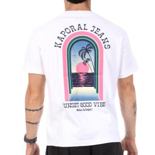 T-Shirt Blanc Homme Kaporal TYGAE vue 0