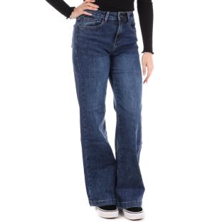 Jean Loose Bleu Femme Monday Premium 1826 pas cher