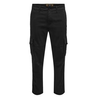 Pantalon Cargo Noir Homme Only & Sons Dean vue 3