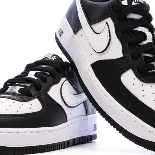 Air Force 1 Baskets Noires/Blanches Garçon Nike vue 7