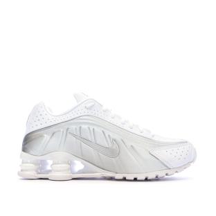 Baskets Blanches Homme Nike Shox R4 vue 0
