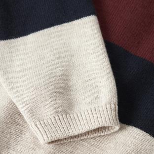 Pull Beige/Marine/Bordeaux Garçon Name it Knit vue 3