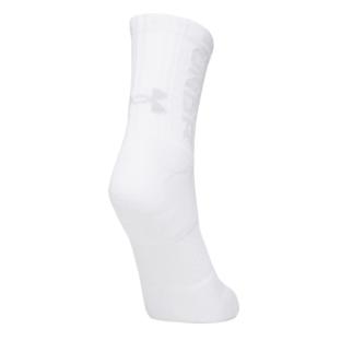 3 Paar weiße Under Armour Mid-Crew-Socken für Herren Ansicht 0