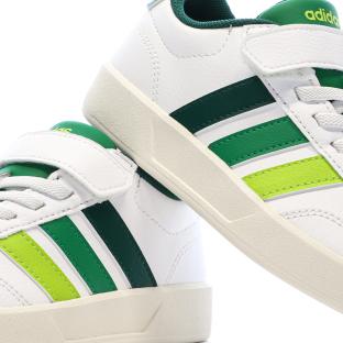 Baskets Blanches/Vert Garçon Adidas Breaknet 3.0 vue 0
