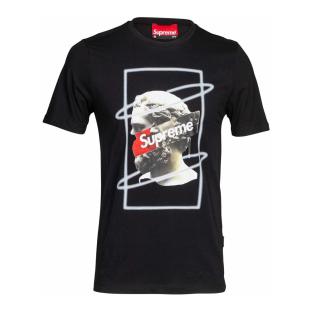T-shirt Noir Homme Supreme Grip Greece vue 0