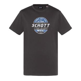 T-shirt Noir Homme Schott TSUSTOUR vue 0
