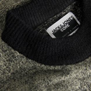 Pull Kaki Chiné Homme Jack & Jones Space vue 2