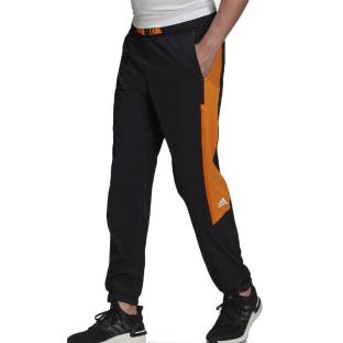 Jogging Noir/Orange Homme Adidas HE2259 pas cher