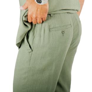 Pantalon Fluide Kaki Homme Paname Brothers vue 0