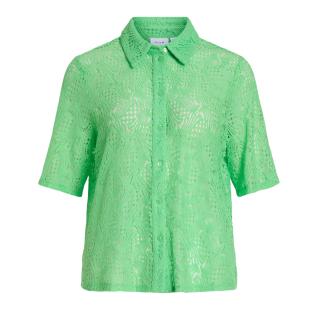 Chemise Verte Femme Vila Vibegena vue 0