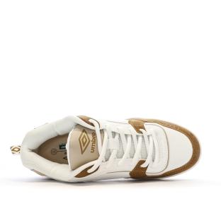 Baskets Blanches/Beiges/Camel Homme Umbro Tywen vue 4