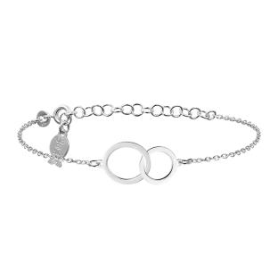 Bracelet Cercles Argenté Clio Blue Milena pas cher