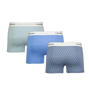 X3 Boxers Vert/Bleu Homme Calvin Klein Jeans Trunk vue 2