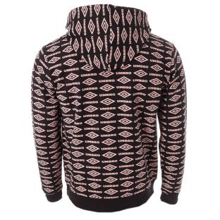 Sweat à Capuche Noir/Rose Homme Umbro Heritage vue 2
