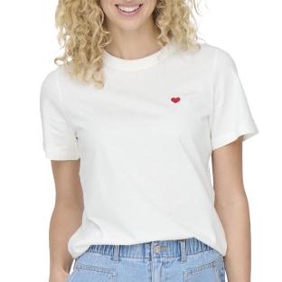 T-shirt Blanc Femme JDY Pisa 15298612 pas cher
