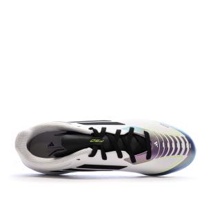 Chaussures de football Blanc/Noir/Violet Garçon Adidas F50 League Messi vue 0