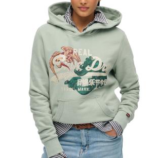 Sweat Vert Femme Superdry Tokyo pas cher