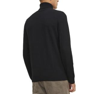 Pull Col roulé Noir Foncé Homme Jack & Jones Roll vue 2