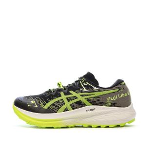 Chaussures de Trail Noir/Jaune Homme Asics Fuji Lite 5 pas cher