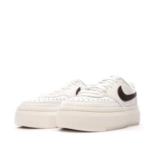 Baskets Blanc/ Noir Femme Nike Court Vision Alta vue 6