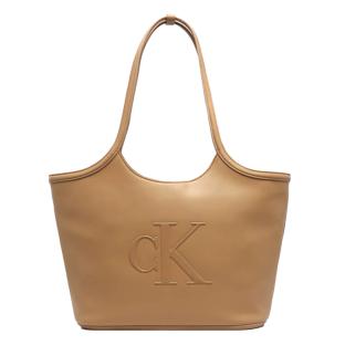 Calvin Klein Jeans Bold CK Shopper Camel Women’s Handbag Photo of the Espace des Marques %store% store - view of %key%