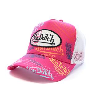 Casquette Rose/Blanche Mixte Von Dutch Xavier vue 0