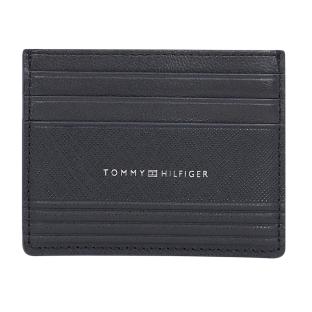 Porte Carte Noir Homme Tommy Hilfiger Business pas cher