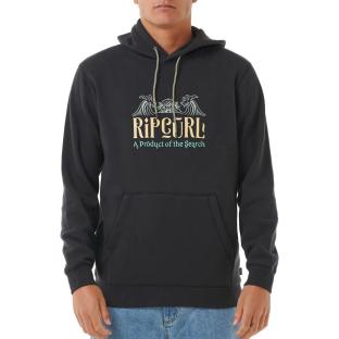 Sweat à Capuche Noir Homme Rip Curl Down Line vue 0