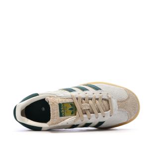 Baskets Beige/Vert Femme Adidas Gazelle Bold vue 4