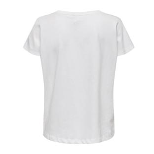 T-shirt Blanc Femme Only Life vue 2