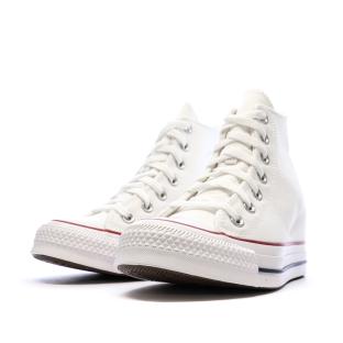 Baskets Compensées Blanc Femme Converse Chuck Taylor All Star Wedge vue 6