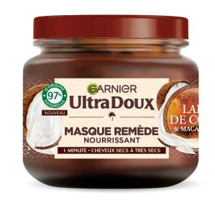 Masque Remède Nourissant Cheveux Secs Lait de Coco Macadamia GARNIER Ultra Doux pas cher
