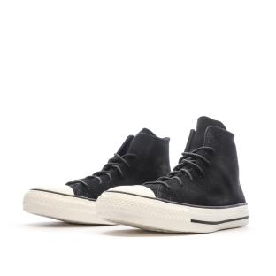 Baskets Noires Femme Converse Chuck Taylor All Star Mono Suede vue 6