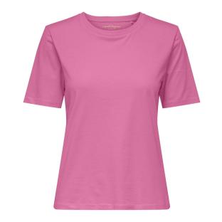 T-Shirt Rose Femme Only Happy vue 0
