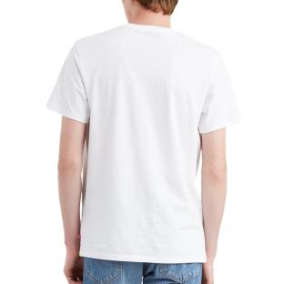 T-Shirt Blanc Homme Levi's Housemark vue 2