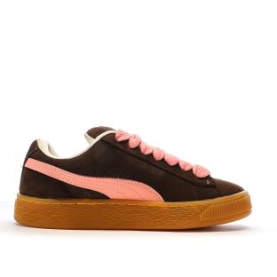 Baskets Marron/Rose Femme Puma Suede XL vue 2