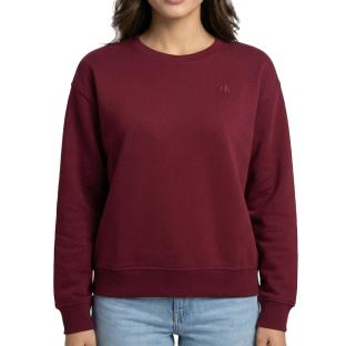Damen-Sweatshirt in Bordeauxrot von Calvin Klein Jeans Archive Ansicht 0