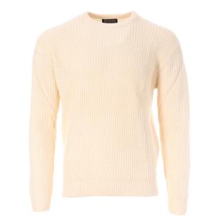 Pull Écru Homme Paname Brothers 1011 pas cher